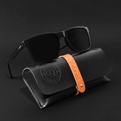 Auralite Black Polarized Square Sunglasses Shop Auralite Black Polarized Square Sunglasses