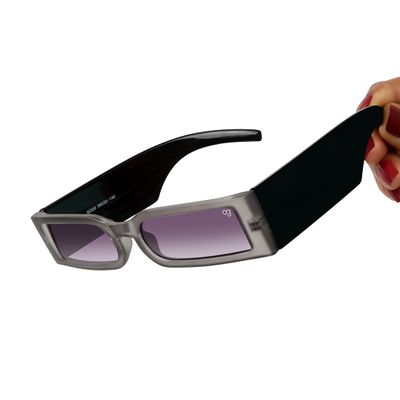 Buy Aurex Grey Rectangle Sunglasses Online