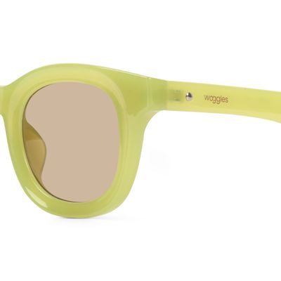 Buy Cannas Neon Yellow Wayfarer Sunglasses