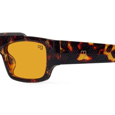 Cosmos orange Rectangle Sunglasses Buy Cosmos orange Rectangle Sunglasses