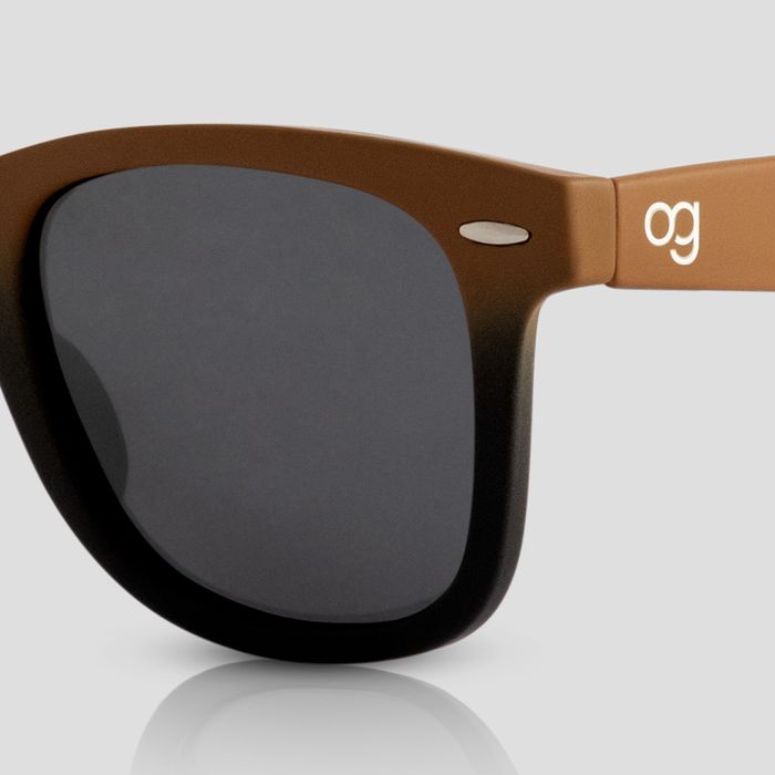 Buy DualTone Brown X Black Polarized Gradient Sunglasses men Woggles