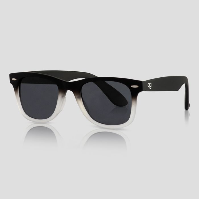 Buy DualTone Grey X Black Polarized Gradient Sunglasses Woggles