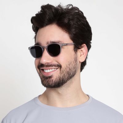 Grey Ghost Polarized Round Sunglasses