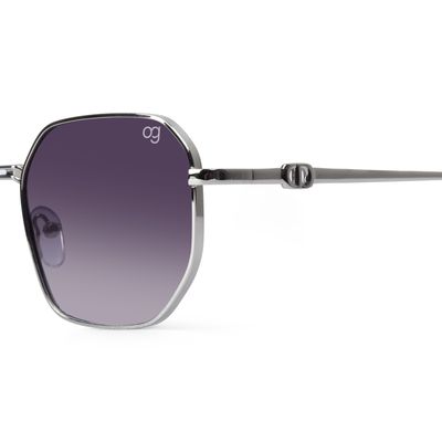 Buy Hexed Silver Hexagonal Sunglasses