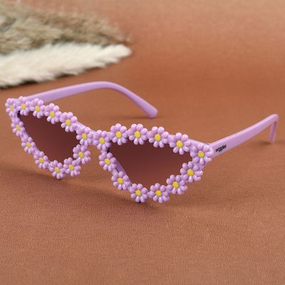 Shop Lune Purple Kids Cateye Sunglasses