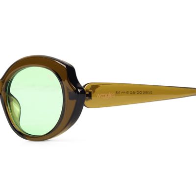Minimalist Green Oval Sunglasses Buy Minimalist Green Oval Sunglasses