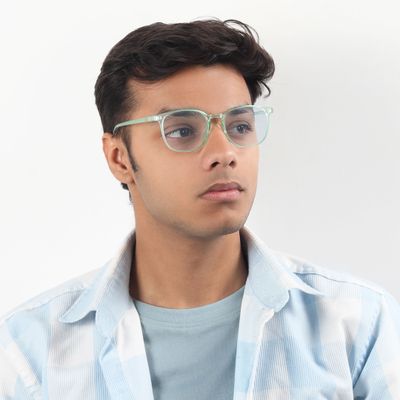 Shop Monitor Secure Square Blue Screen Glasses