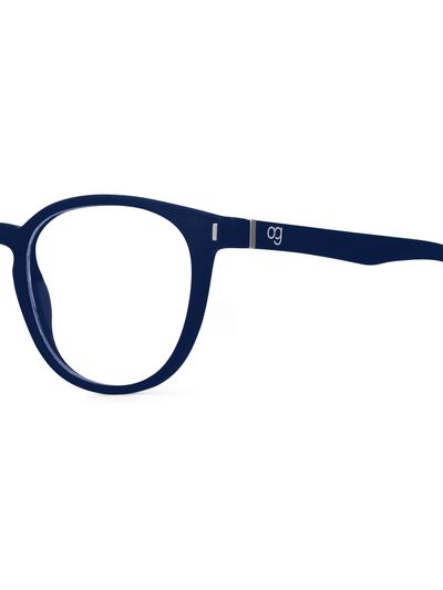 Buy Noctra Dark Blue Round Blue Screen Sunglasses Online