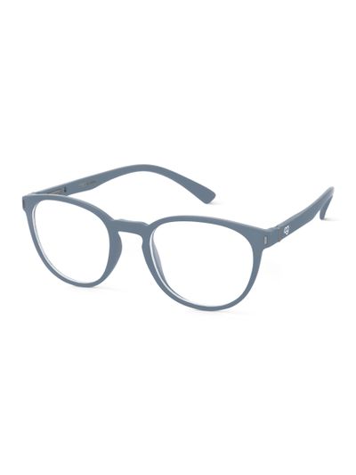 Shop Noctra Grey Round Blue Screen Sunglasses
