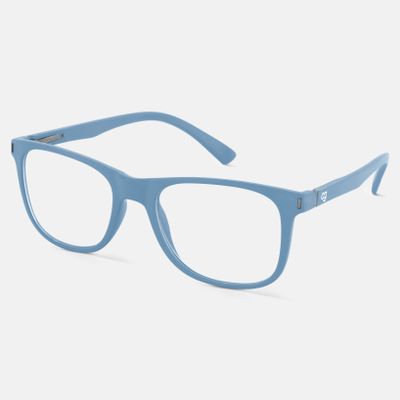 Shop Noir Blue Square Blue Screen Glasses