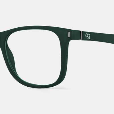 Buy Noir Green Square Blue Screen Glasses