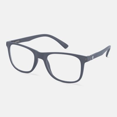 Shop Noir Grey Square Blue Screen Glasses