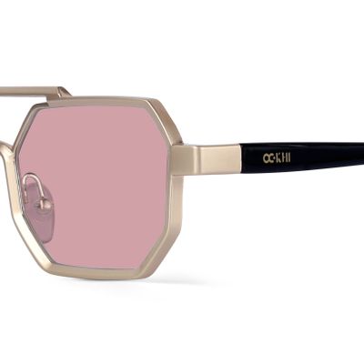 Buy Ockhi Exhale Pink Hexagonal Sunglasses