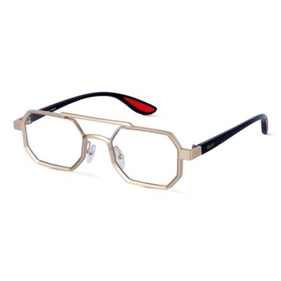 Shop Ockhi Exhale Transparent Hexagonal Sunglasses