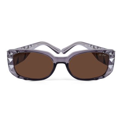 Buy Red Pappy Aetheris Brown Rectangle  Sunglasses