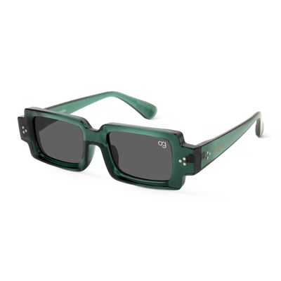 Rustic Green Rectangle Sunglasses Shop Rustic Green Rectangle Sunglasses