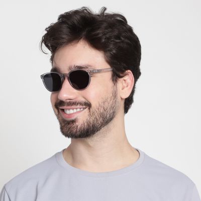 Stormcloud Polarized Round Sunglasses