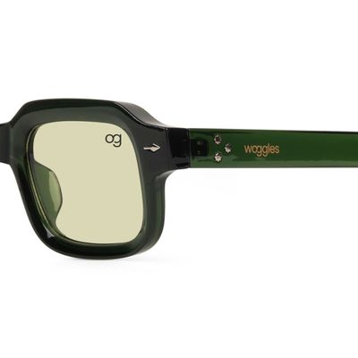 Sundown Green Square Sunglasses Buy Sundown Green Square Sunglasses