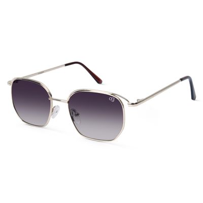 Shop Tidebreak Black Hexagonal Sunglasses