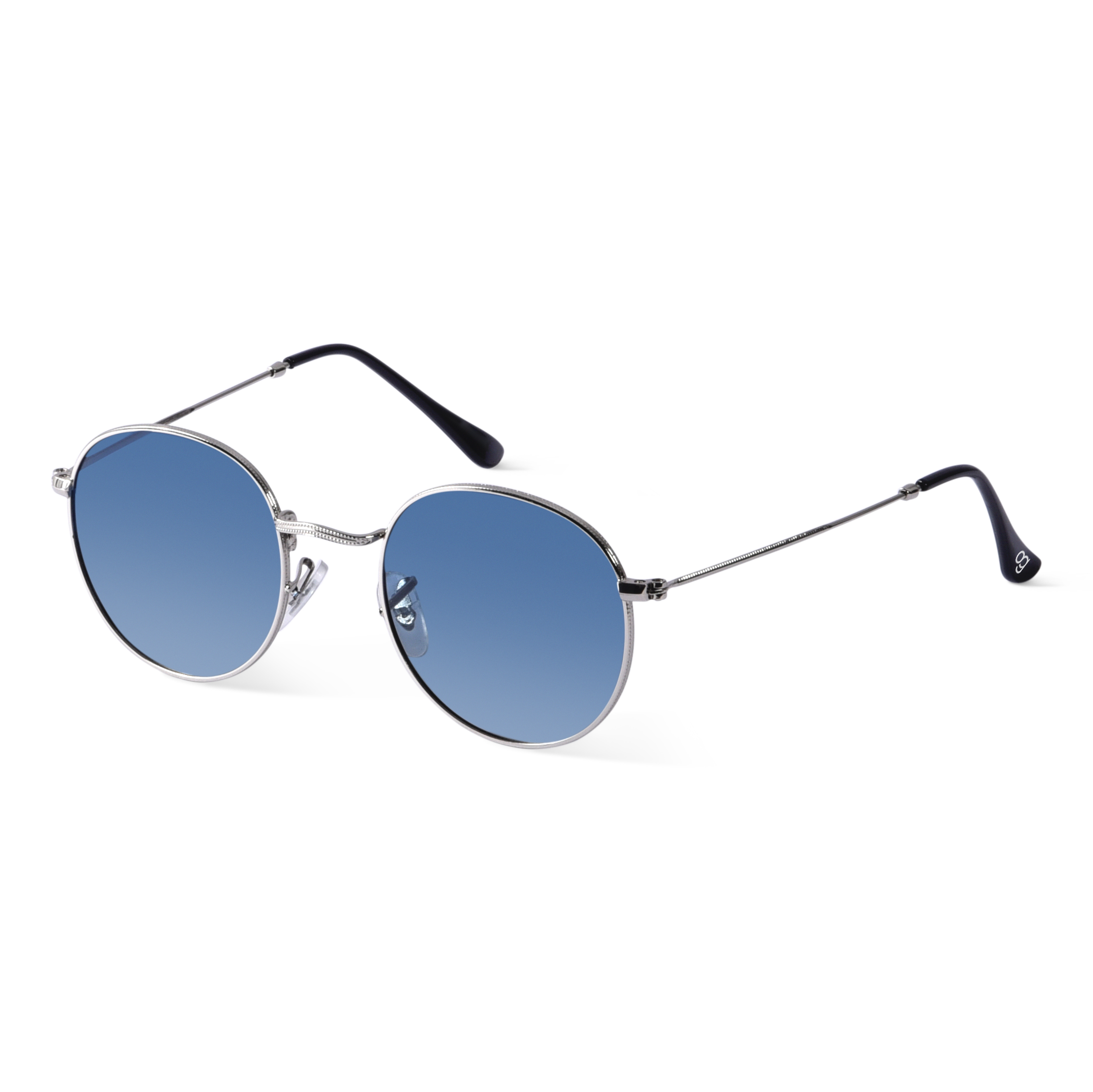 Buy Blue Steel Polarized Round Sunglasses Woggles
