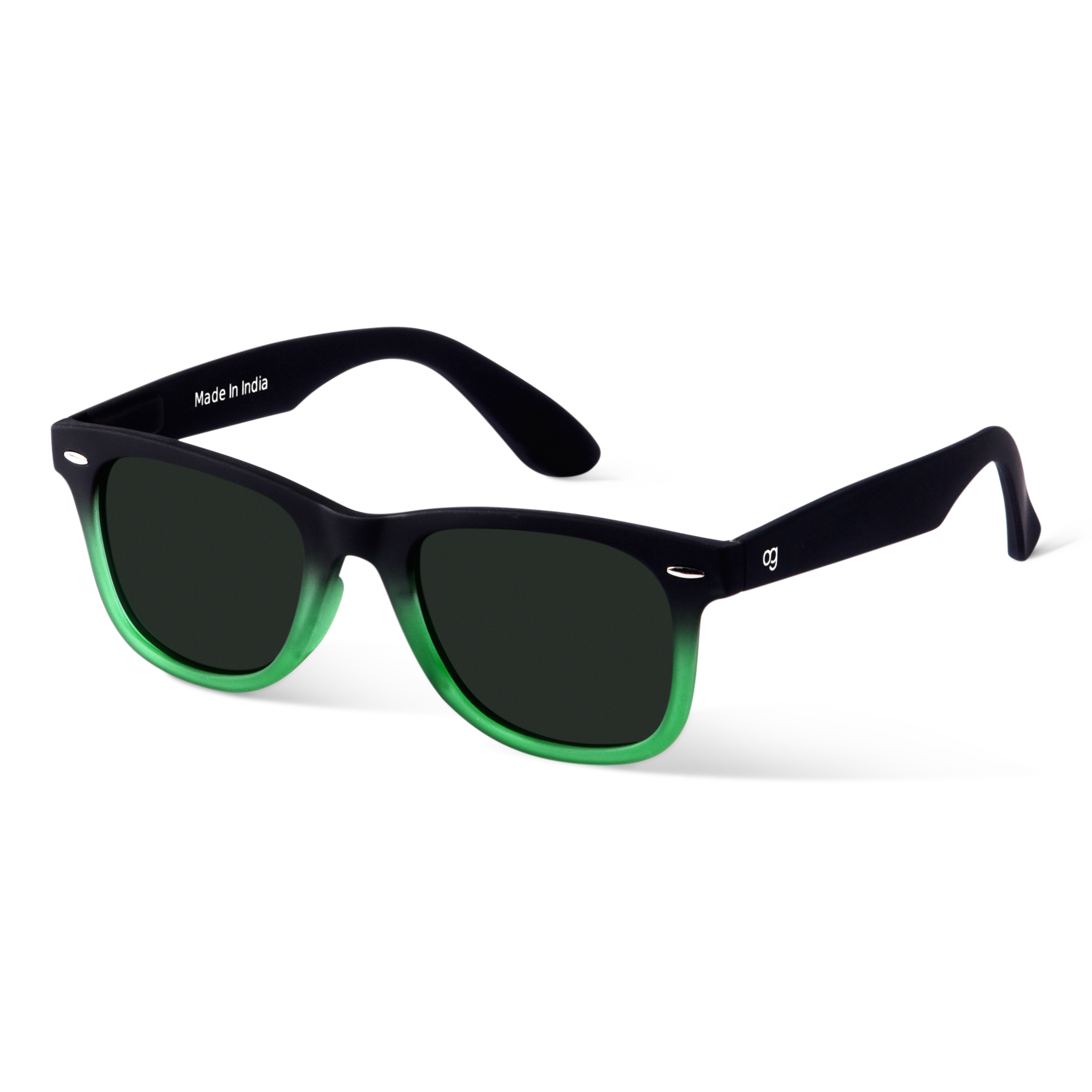 Buy Emerald Haze Polarized Wayfarer Sunglasses Woggles