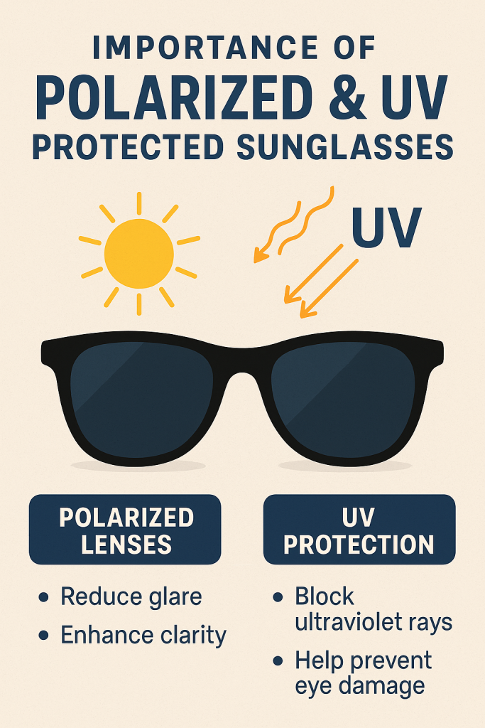 Polarized and UV protected sunglasses