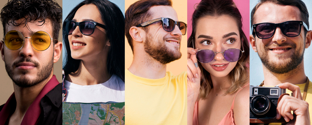 Sunglasses as per face shape