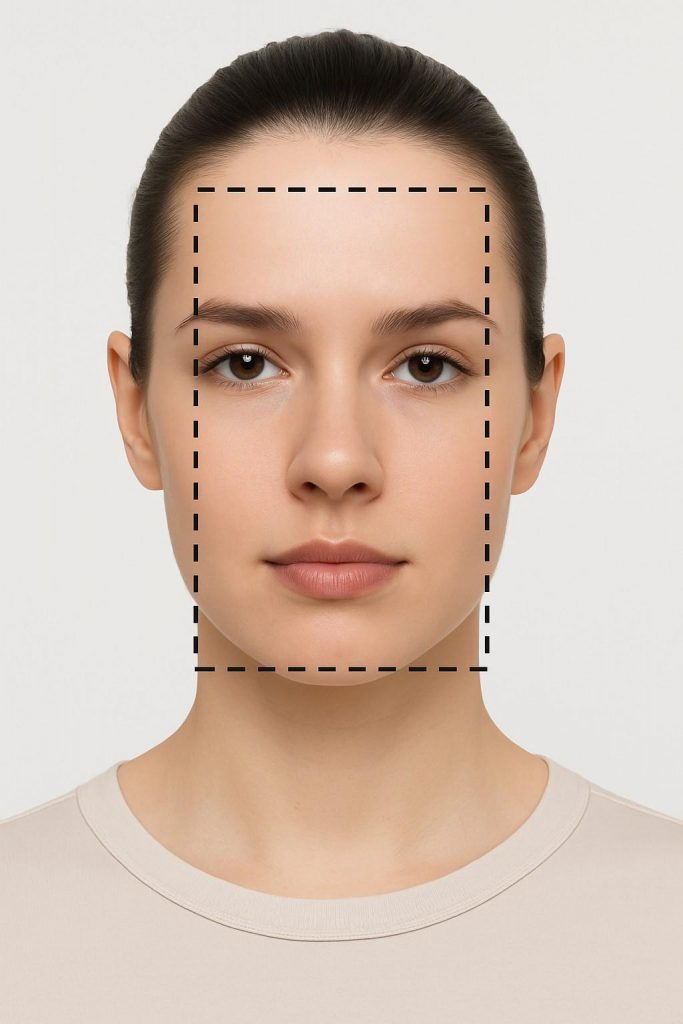 Oblong face shape